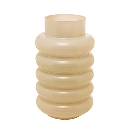 VASO DE VIDRO GOMOS AMARELO 15CM X 15CM X 25CM - WOLFF