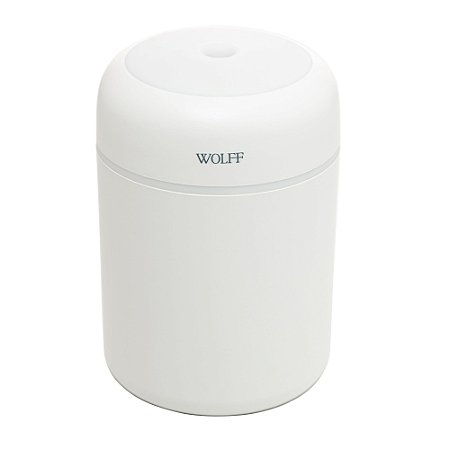 UMIDIFICADOR DE AR PORTÁTIL DE PLÁSTICO COM ENTRADA USB E LUZ LED NOTURNA 300ML - WOLFF