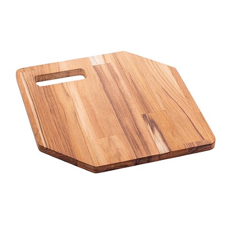 TÁBUA DE MADEIRA TECA 30CM X 30CM X 1,5CM - WOLFF CRAFT