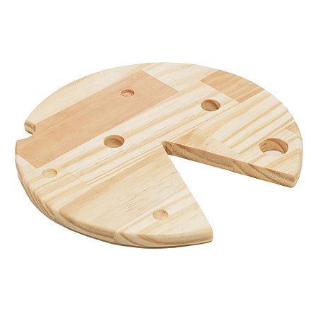 TÁBUA DE MADEIRA QUEIJO PINUS 27CM X 27CM X 1,5CM - WOODART