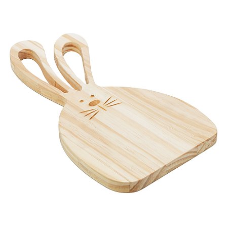 TÁBUA DE MADEIRA DECORATIVA COELHO EASTER PINUS 35CM X 18,5CM X 1,5CM - WOODART