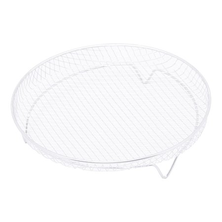 SUPORTE REDONDO DE AÇO INOX EMPILHÁVEL PARA AIR FRYER 19,5CM X 19,5CM X 4,5CM - WOLFF