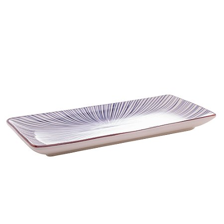 PRATO RETANGULAR DE PORCELANA KOJI 25CM X 12CM - WOLFF
