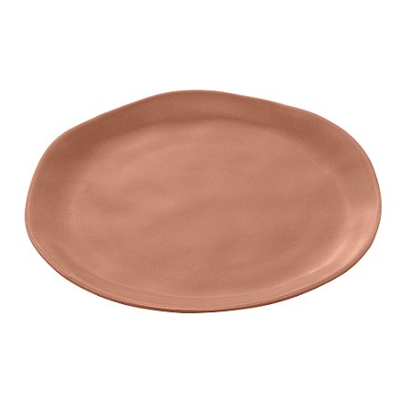 PRATO PARA SOBREMESA DE CERÂMICA ORGANIC TERRACOTA 20,5 CM - WOLFF