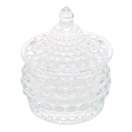 POTICHE DE VIDRO HAT BALLS 8CM X 8CM X 9,5CM - WOLFF