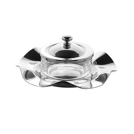 PORTA GELÉIA E PATÊS DE AÇO INOX BONBON 16CM X 8CM - WOLFF