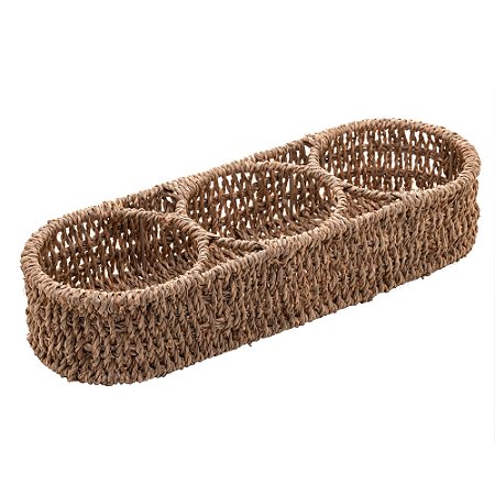 PORTA CONDIMENTOS E TEMPEROS DE SISAL 36CM X 13CM X 7CM - WOLFF