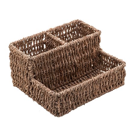 PORTA CONDIMENTOS E TEMPEROS DE SISAL 20CM X 17CM X 10CM - WOLFF