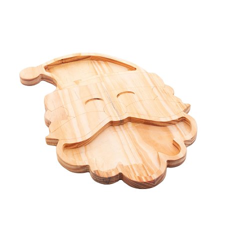 PETISQUEIRA PAPAI NOEL DE MADEIRA PINUS 30CM X 26CM X 1,6CM - WOODART