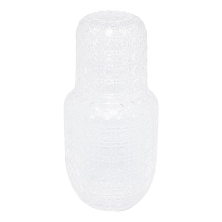 MORINGA DE VIDRO COM COPO TRELIÇA 500ML/145ML - WOLFF