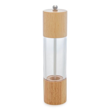 MOEDOR PARA TEMPEROS DE ACRILÍCO E MADEIRA COM DISPENSER 5,5CM X 5,5CM X 21,5CM - WOLFF
