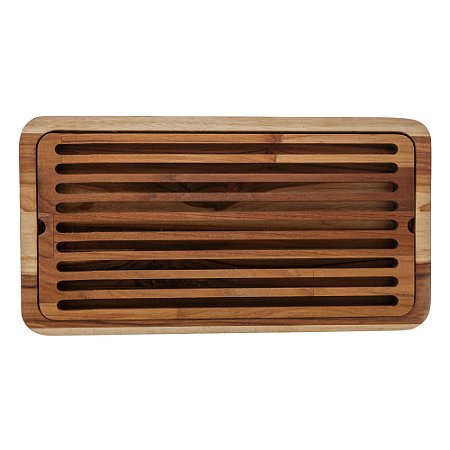 MIGALHEIRA DE MADEIRA TECA 43CM X 23CM X 2CM - WOLFF CRAFT