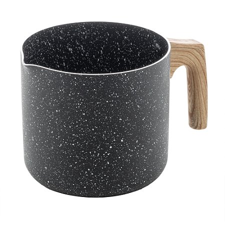 LEITEIRA EM ALUMÍNIO COM REVESTIMENTO CERÂMICO GRANILITE PRETA 12CM - WOLFF