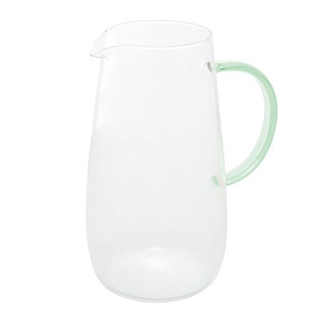 JARRA DE VIDRO BOROSSILICATO COM ALÇA E COPO FUN VERDE 1,3L - WOLFF