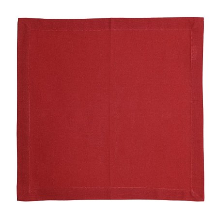 GUARDANAPO DE ALGODÃO VERMELHO 40CM X 40CM - WOLFF