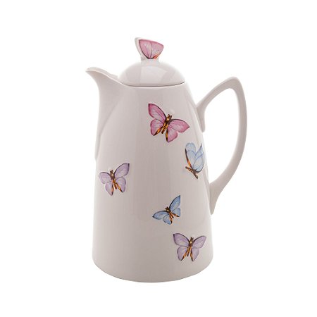 GARRAFA TÉRMICA DE PORCELANA BORBOLETAS 900ML - WOLFF