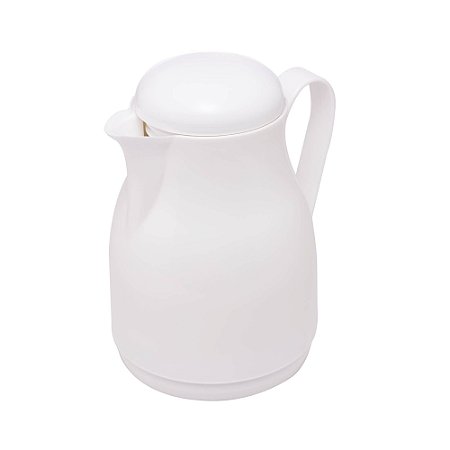 GARRAFA TÉRMICA DE PLÁSTICO BASIC BRANCA 300ML - WOLFF