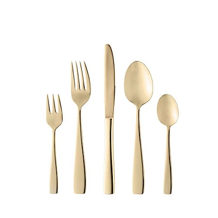 FAQUEIRO 30 PEÇAS DE AÇO INOX PISA CHAMPANHE FOSCO - WOLFF