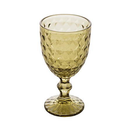 CONJUNTO 6 TAÇAS DE ÁGUA DE VIDRO ROMAN VERDE 345ML - WOLFF