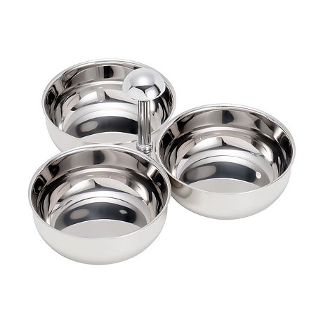 CONJUNTO 4 LUGARES AMERICANO DE PLÁSTICO SUSSEX PRATA 38CM - LYOR