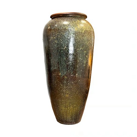 VASO RUSTICO DE CERAMICA IMPORTADO DUBAI MESCLADO D75XA155CM