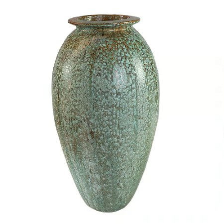VASO VIETNAMITA DE CERAMICA IMPORTADO CAIRO JAR MUSGO D47XA95CM