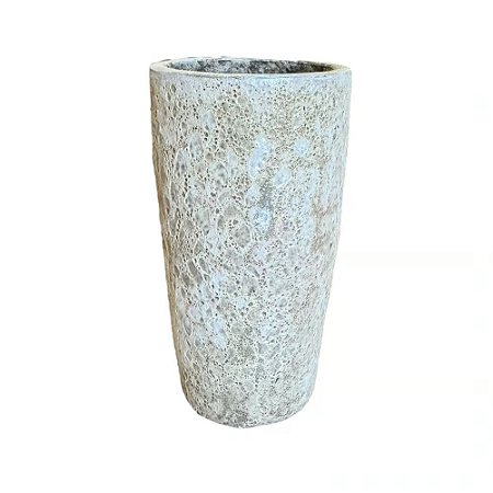VASO VIETNAMITA DE CERAMICA IMPORTADO SINGAPURA ATLANTIS D40XA70CM
