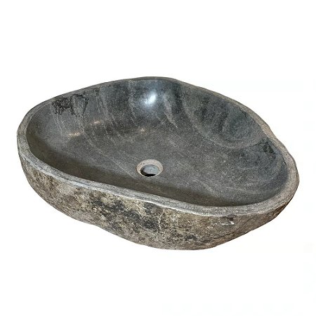 CUBA PEDRA VULCANICA NEGRA SQUARE BALI BASE L65XA16XP44CM