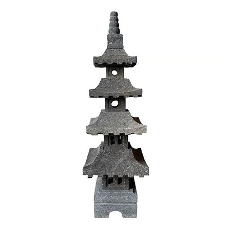 TEMPLO DECORATIVO BALI EM PEDRA VULCANICA A70CM