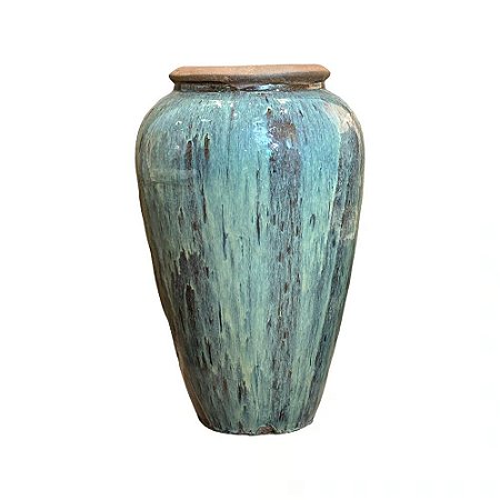 VASO CERAMICA IMPORTADO DUBAI RUSTICO DE MESCLADO D45XA75CM