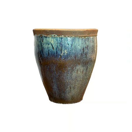 VASO RUSTICO DE CERAMICA IMPORTADO EGG MESCLADO D60XA72CM