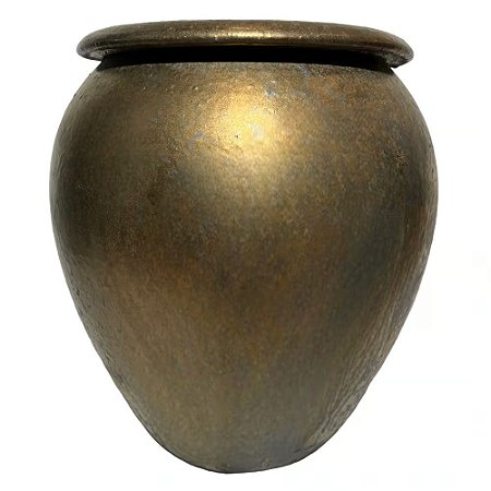 VASO VIETNAMITA DE CERAMICA IMPORTADO BANGKOK BRONZE D47XA54CM