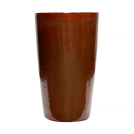VASO VIETINAMITA CERAMICA IMPORTADO MALDIVAS COBRE D39XA65CM