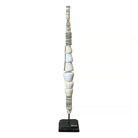 ESCULTURA BALI CONCH ART BRANCA A70CM