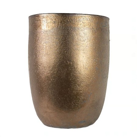 VASO VIETNAMITA DE CERAMICA IMPORTADO PARIS BRONZE D44XA55CM