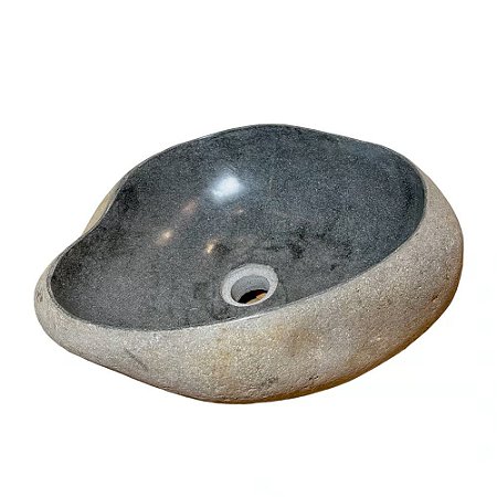 CUBA PEDRA VULCANICA NEGRA EDGELESS BALI L41XA16XP36CM