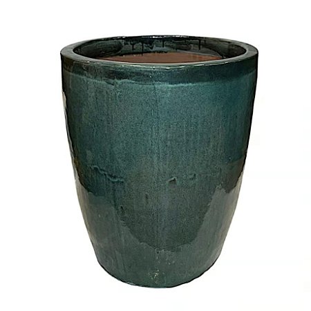 VASO VIETNAMITA DE CERAMICA IMPORTADO MONACO MOSS GREEN D45XA60CM