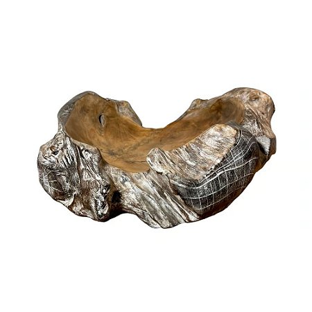 CENTRO DE MESA LEGIAN EM RAIZ TEKA DEMOLICAO L45XA14XP44CM