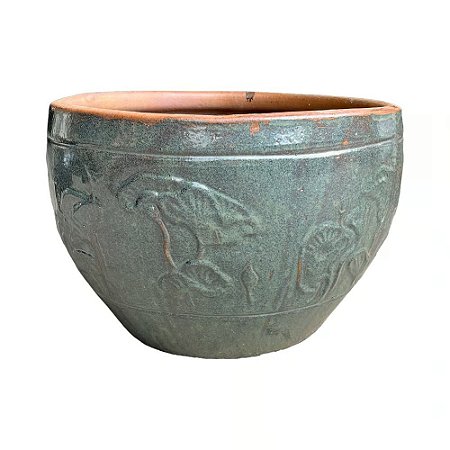 BACIA PREMIUM CERAMICA IMPORTADA CRETA VERDE D58XA40CM