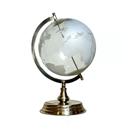 GLOBO INDIANO VIDRO E METAL A33CM