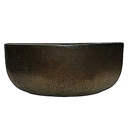 BACIA VIETNAMITA CERAMICA IMPORTADA ITALIA BRONZE D63XA27CM