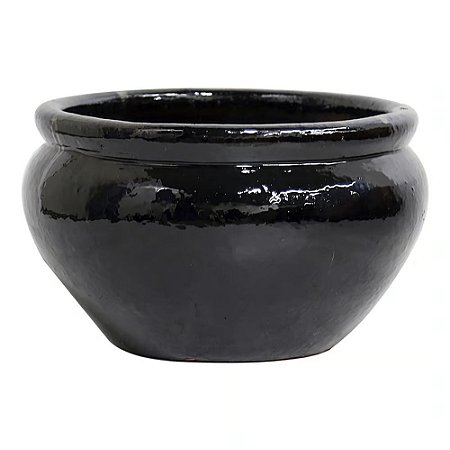 BACIA VIETNAMITA GRECIA CERAMICA IMPORTADO PRETO
