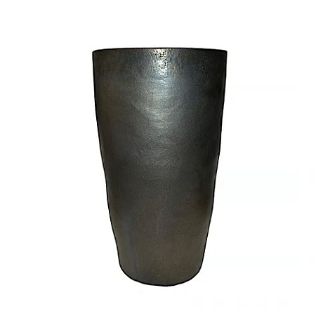 VASO VIETNAMITA DE CERAMICA IMPORTADO SINGAPURA BRONZE D30XA60CM