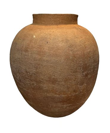 VASO DE BARRO ANTIGO MORINGA CLARA BAHIA D48XA57CM
