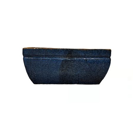 FLOREIRO RUSTICO DE CERAMICA IMPORTADO AZUL 46X20XA20CM