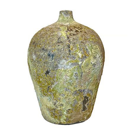 VASO VIETNAMITA DE CERAMICA IMPORTADO MELON ATLANTIS D26XA33CM
