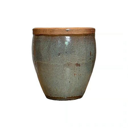 VASO RUSTICO DE CERAMICA IMPORTADO EGG MESCLADO D33XA50CM