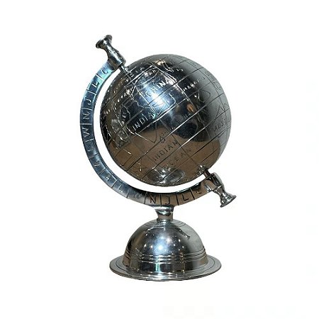 GLOBO INDIANO PRATA 26CM