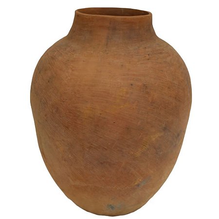 VASO DE BARRO ANTIGO MORINGA TERRACOTA BAHIA D42XA54CM