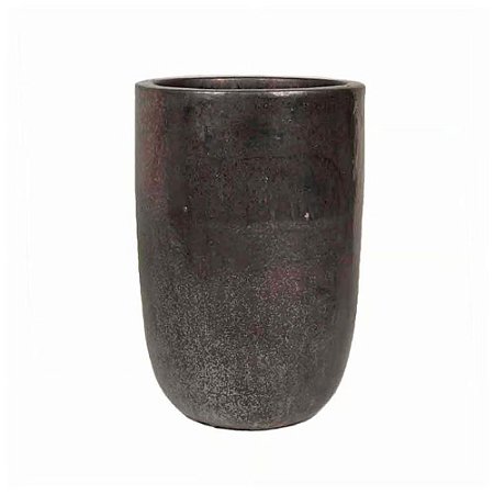 VASO VIETNAMITA DE CERAMICA IMPORTADO PARIS GRAFITE D34XA50CM